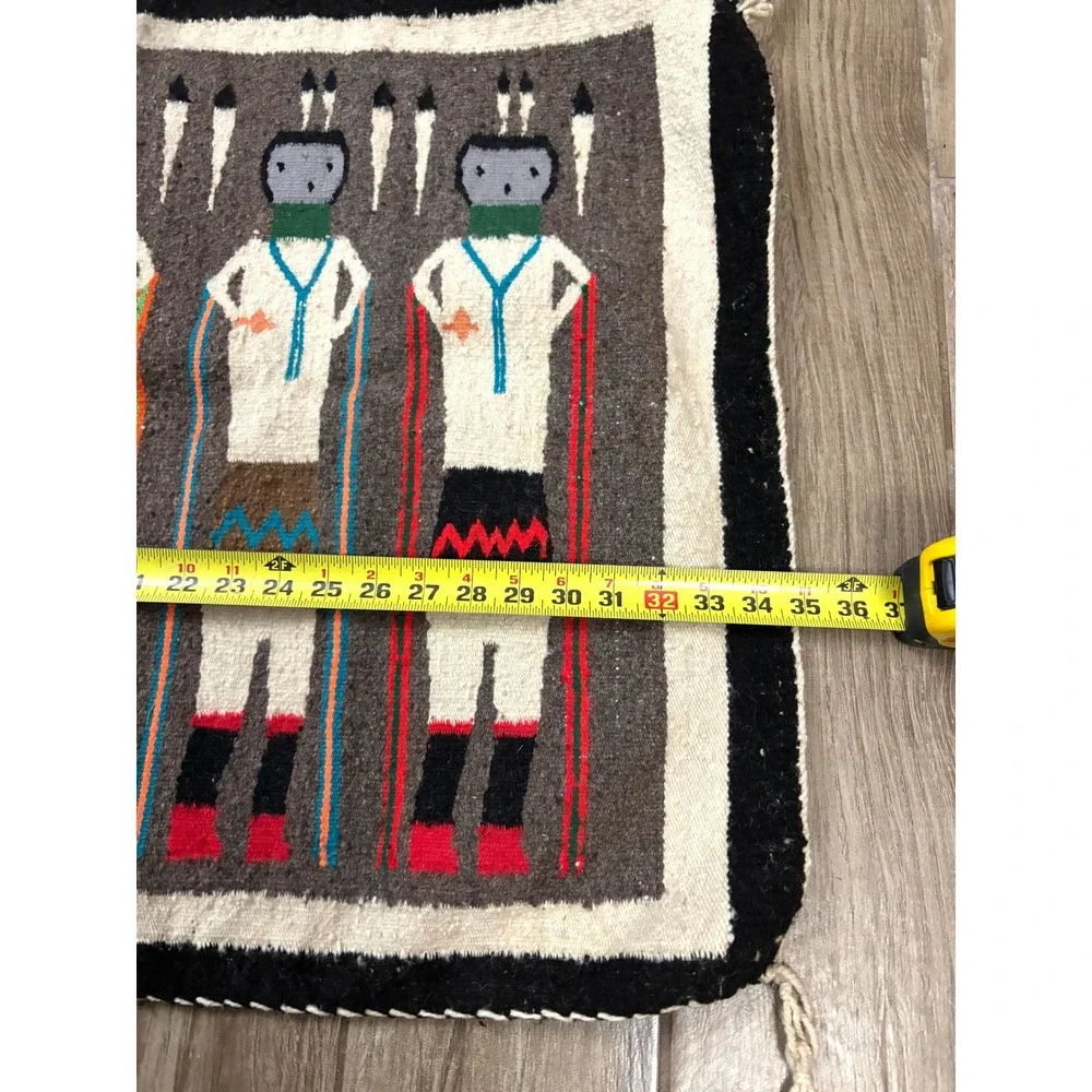 Authentic Navajo‎ Diné Yei Pictorial Weaving - 35